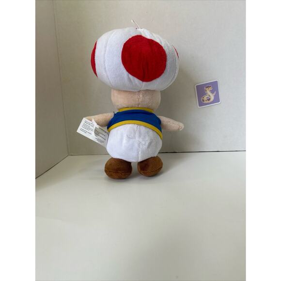 Super Mario Bros. Toad Mushroom Plush Stuffed Animal Toy Doll - Picture 5 of 10